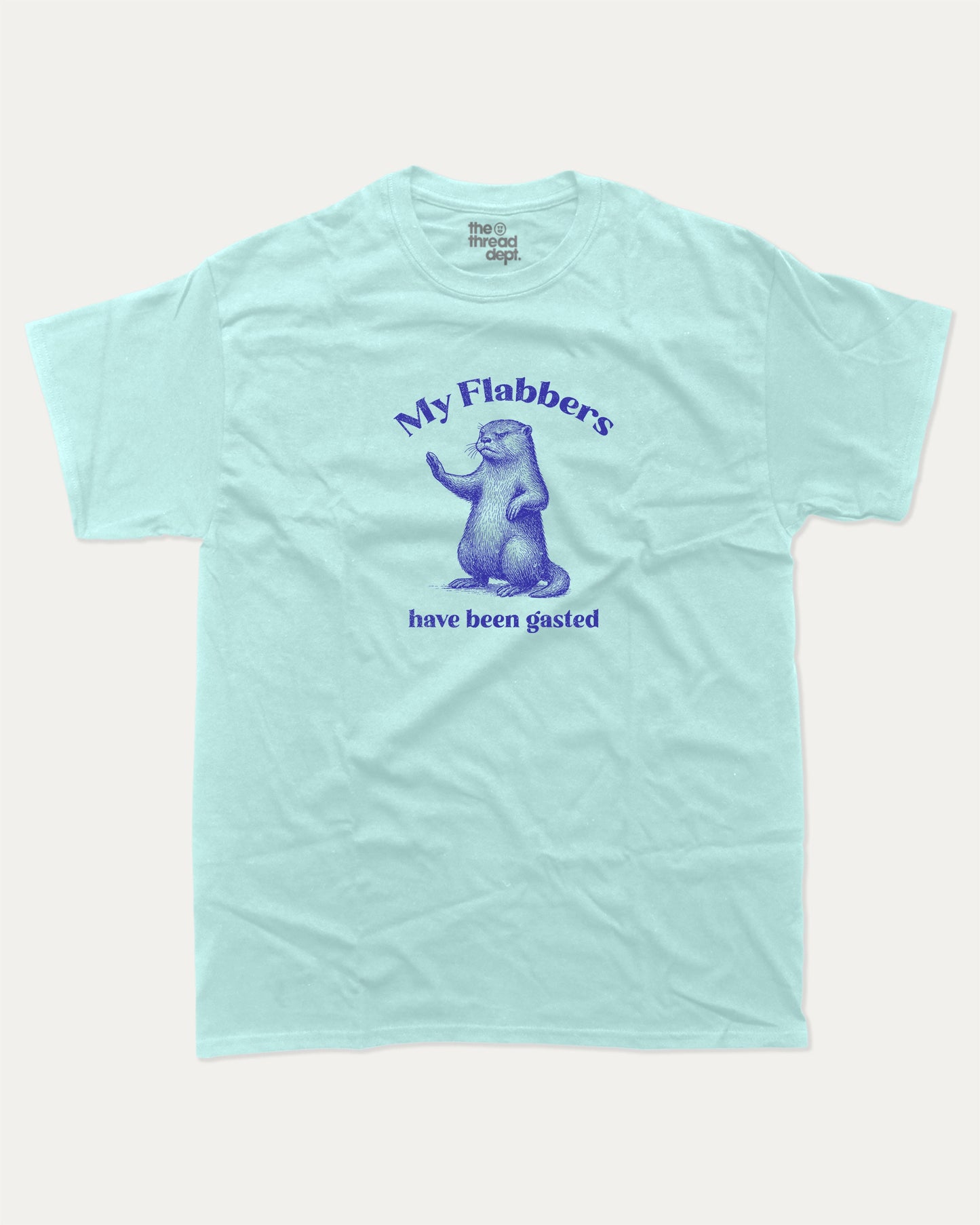 My Flabbers have benn gasted graphic t-shirt, Funny Animal T shirt, Vintage Animal T shirt, Cute Animal T shirt, Funny Graphic Tee,. A must-have funny tee, trending meme shirt, unique gift idea. Celadon.