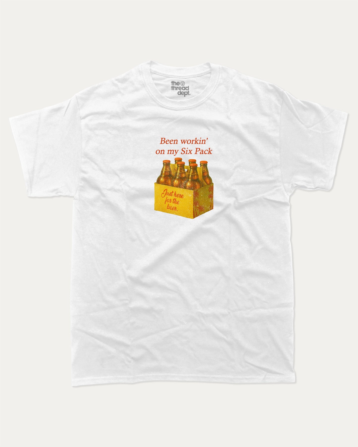 Been workin on my Six Pack graphic t-shirt, Drinks T shirts, Alcohol Graphic T shirt, Beer Graphic T shirt, Vintage Graphic T shirt, A must-have funny tee, trending meme shirt, unique gift idea. White.