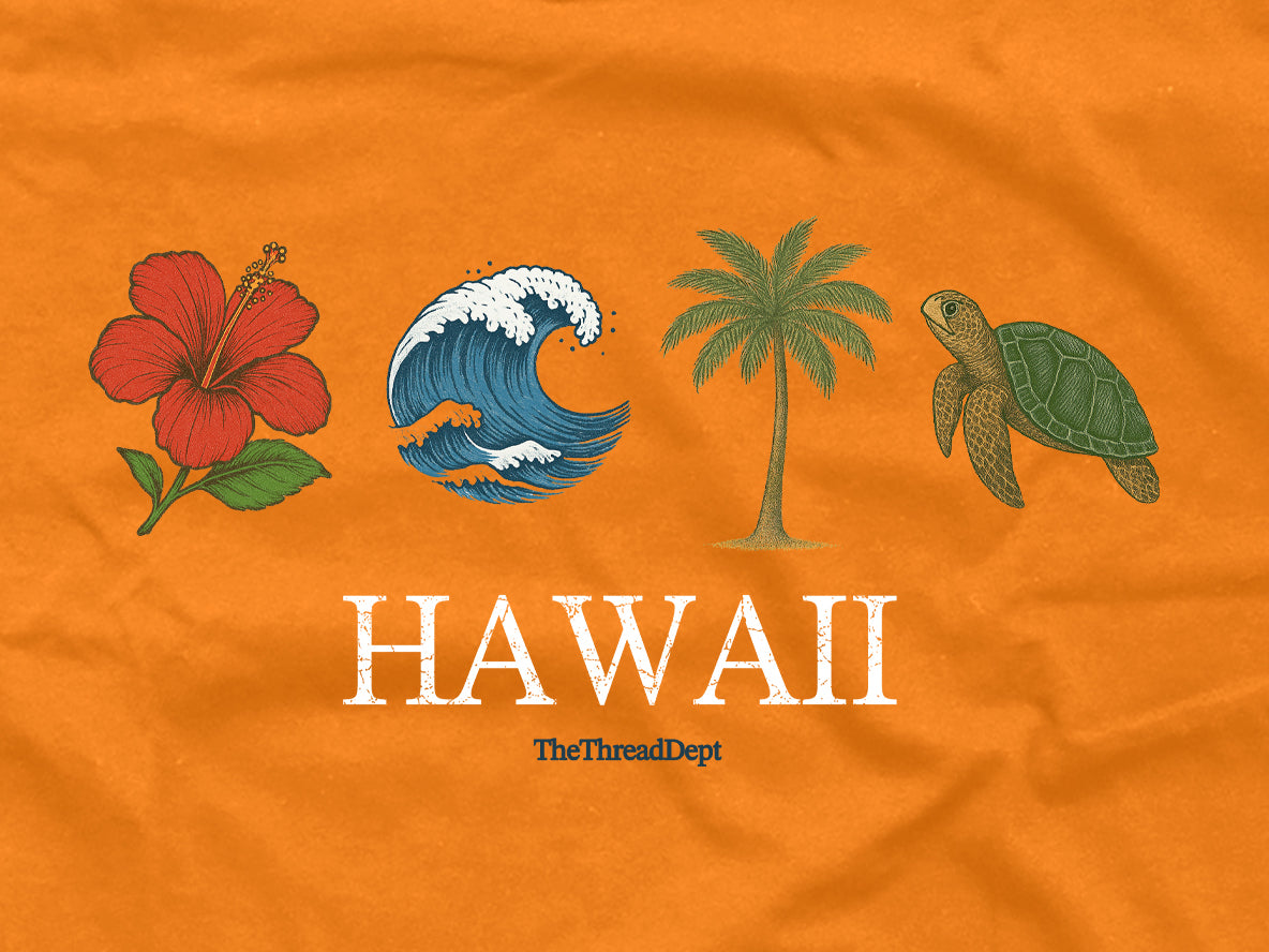 Hawaii Vintage Icons - Graphic Tee