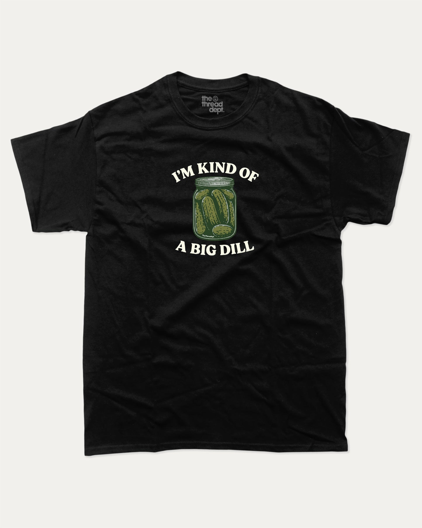 I'm Kind Of A Big Deal graphic t-shirt, perfect for adults. A must-have funny pickle tee, trending meme shirt, unique gift idea. Black.