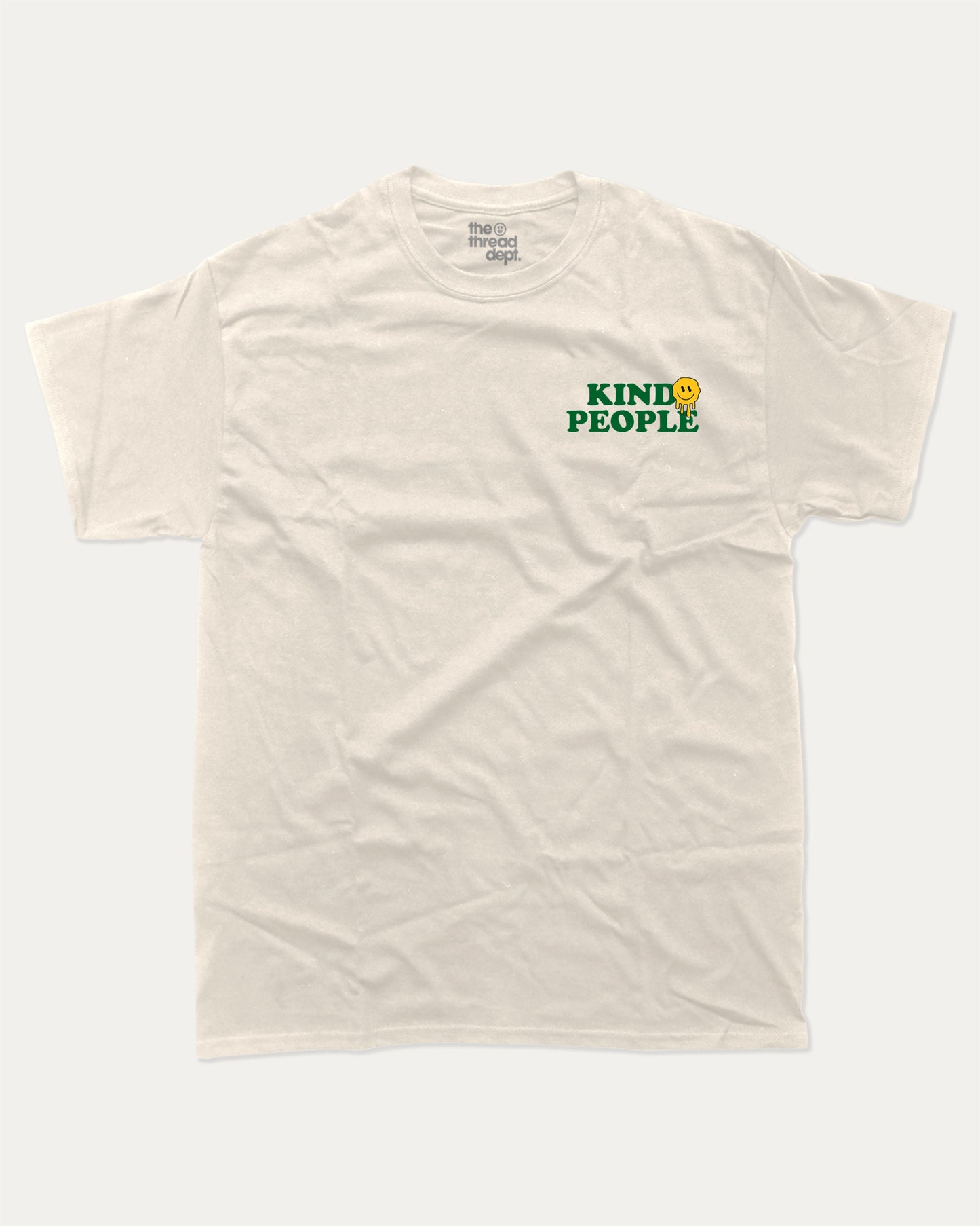 Kind People graphic t-shirt, Funny Pun T shirt, Pun Word T shirt, A must-have funny tee, trending meme shirt, unique gift idea. Cream.