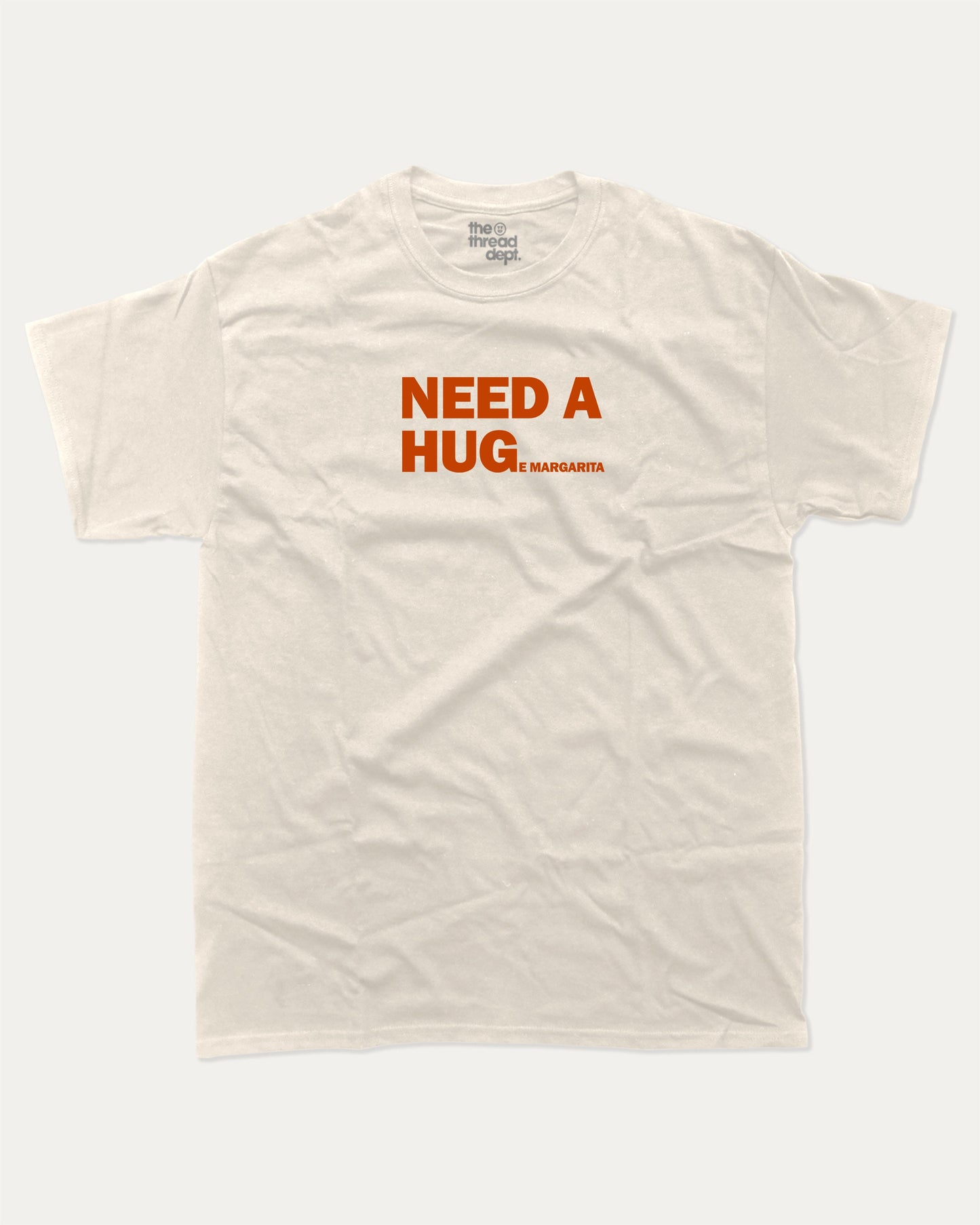 Need a huge margarita graphic tee with bold and humorous print, funny and trendy graphic. Alochol Lover T shirt, Cocktail Lover Graphic Tee, Drink t shirt, Perfect for adults and gift-giving. Cream shirt.