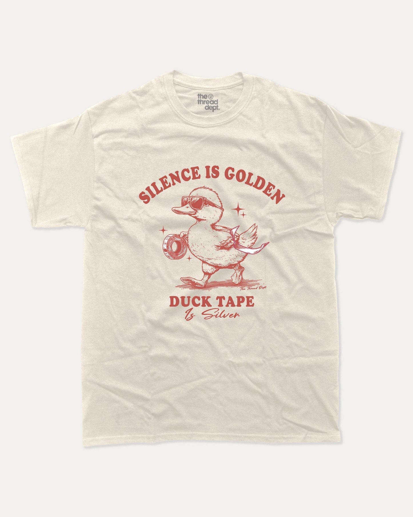 Silence Is Golden Duct Tape Is Silver - Graphic Tee - TheThreadDept