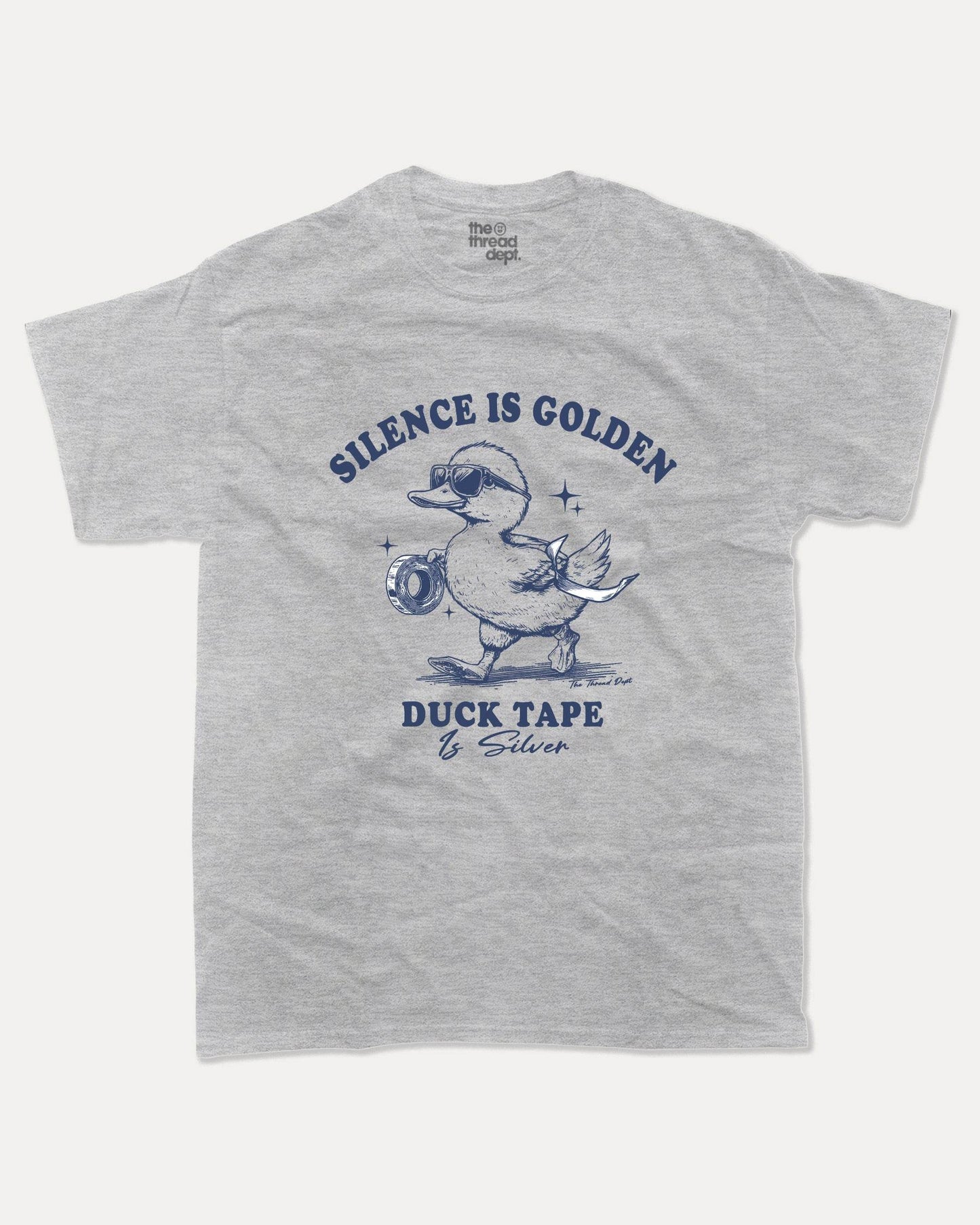 Silence Is Golden Duct Tape Is Silver - Graphic Tee - TheThreadDept