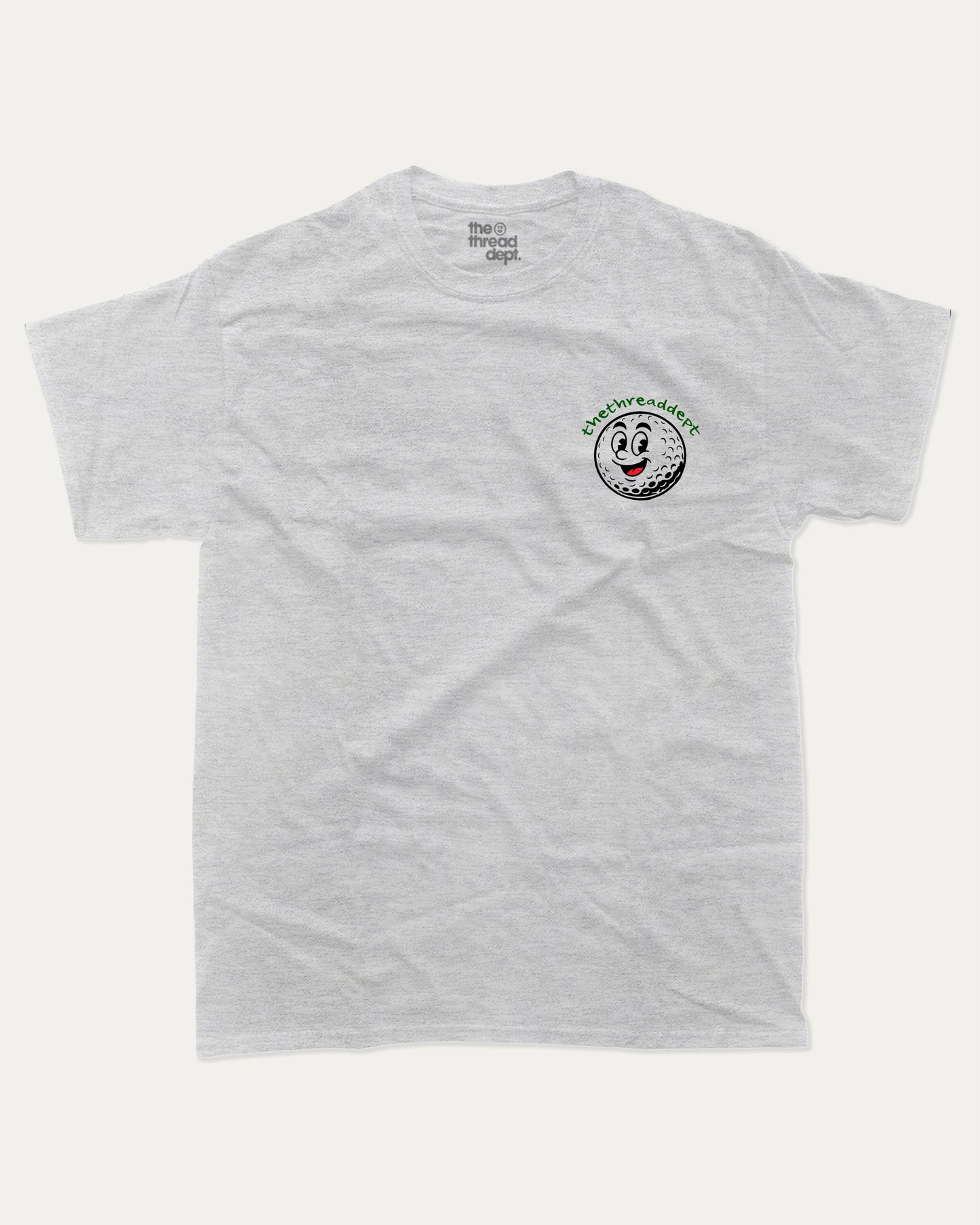 Holy Moley graphic t-shirt, perfect for adults. A must-have funny tee, Golf Graphic Tee, Humorous Golf Tee shirt, Trendy Golf Tee shirt, unique gift idea. Ash Grey .