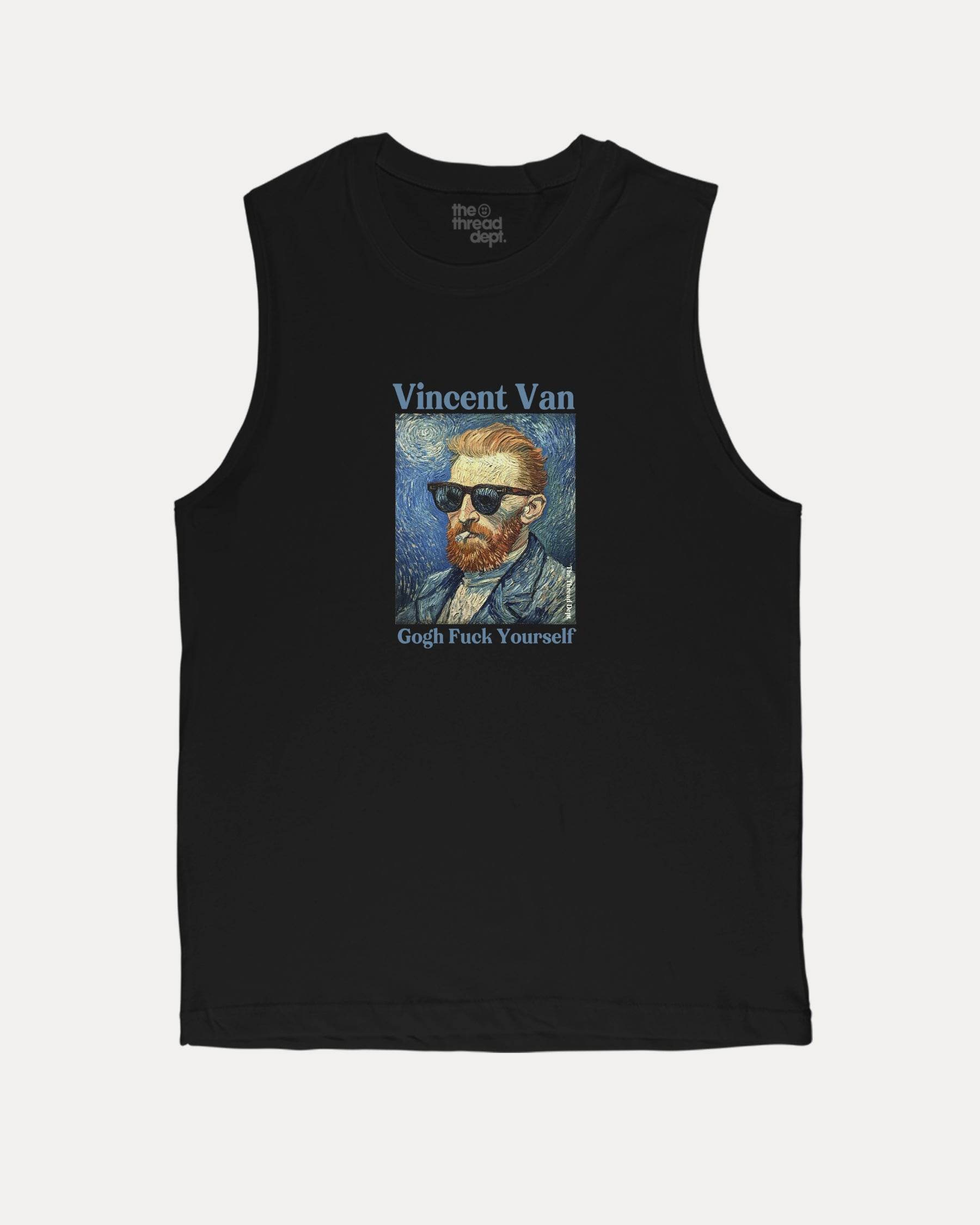 Vincent Van Gogh Fuck Yourself - Graphic Muscle Tee - TheThreadDept