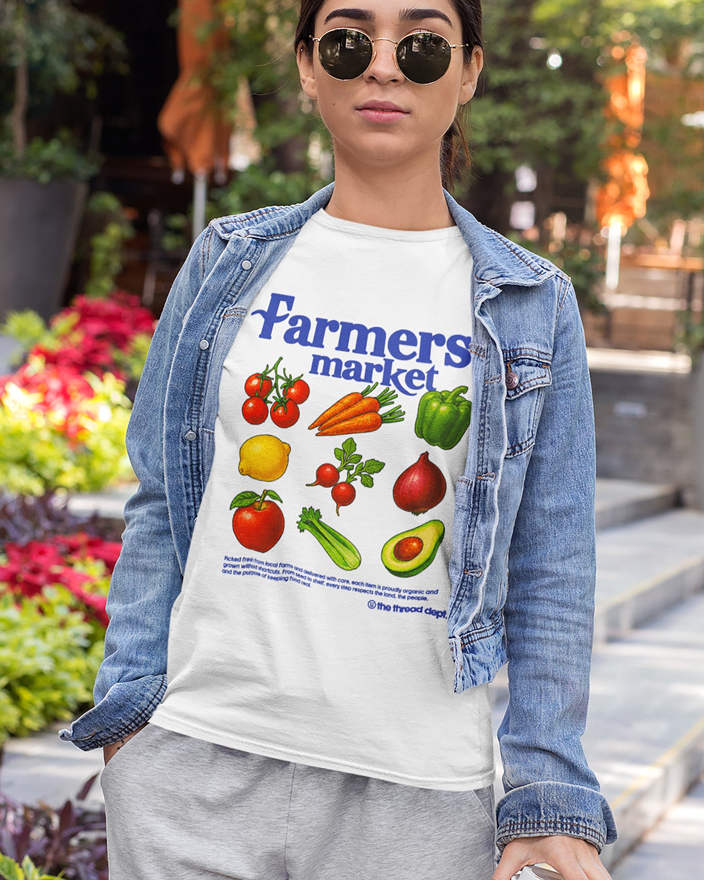 Farmers Market graphic t-shirt, perfect for special birthday.