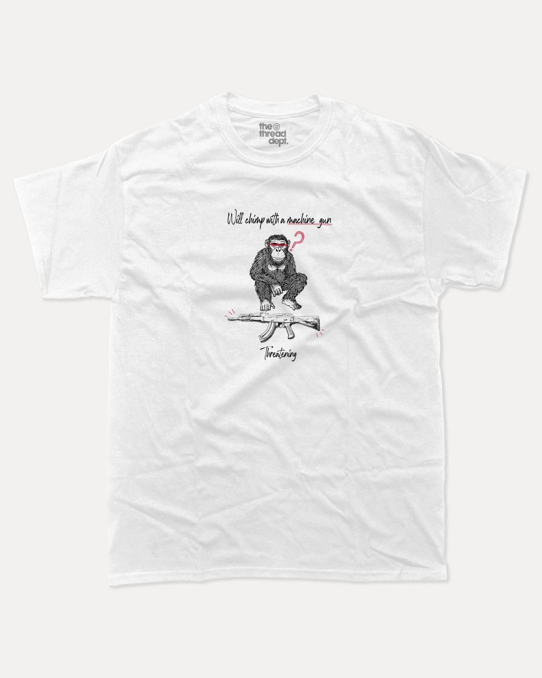 A Chimp With Machine Gun - Graphic Tee - TheThreadDept