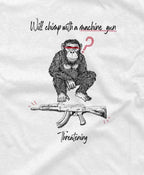 A Chimp With Machine Gun - Graphic Tee - TheThreadDept