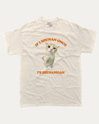 Cat Shenanigan graphic tee with bold and humorous print, Funny Meme Graphic T shirt, Cat meme Graphic T shirt, Animal Graphic T shirt, funny and trendy graphic. Perfect for adults and gift-giving. Cream shirt.