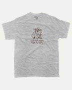 Country Toads Take Me Home funny frog graphic tee with retro and funny print, vintage and trendy graphic. Perfect funny gifts for friends and gift-giving. Heather Grey shirt.