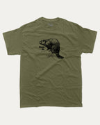 Dam it graphic tee with bold and humorous print, funny and trendy graphic. Funny Animal Graphic tee, Humorous Animal T shirt, Perfect for adults and gift-giving. Military Green shirt.