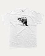 Dam it graphic tee with bold and humorous print, funny and trendy graphic. Funny Animal Graphic tee, Humorous Animal T shirt, Perfect for adults and gift-giving. White shirt.