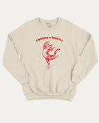 Expensive and Difficult graphic sweatshirt with bold and humorous print, Perfect Gift for Cat Lovers, Funny Cat Graphic tee, warm and cozy graphic for everyday wear. Perfect for adults and gift-giving. Natural pullover.