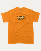 I Love Nature graphic t-shirt, perfect for adults. A must-have funny tee, Funny Graphic Tee. Humorous Text T shirt, Trending meme shirt,, unique gift idea. Orange.