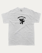 Meowtallica graphic tee with bold and humorous print, funny and trendy graphic. Funny Cat Graphic T shirt, Metallica Graphic T shirt, Perfect gift for rock fans,  Perfect for adults and gift-giving. Ash Grey shirt.