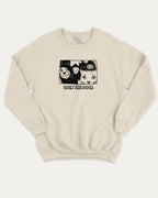 Open The Door Cat Gang graphic sweatshirt with bold and humorous print, Perfect Gift for Cat Lovers, Animal Graphic T shirt, Cat Graphic T shirt, warm and cozy graphic for everyday wear. Perfect for adults and gift-giving. Natural pullover.