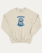 Otter Nonsense graphic sweatshirt with funny otter print, warm and cozy graphic for everyday wear. Perfect for adults and gift-giving. Natural pullover.