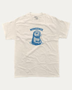 Otter Nonsense graphic tee with bold and humorous print, funny otter graphic. Perfect for adults and gift-giving. Cream shirt.