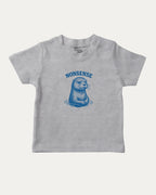 Otter Nonsense graphic tee with bold and humorous print, funny and trendy graphic. Perfect for adults and gift-giving. Heather Grey shirt.