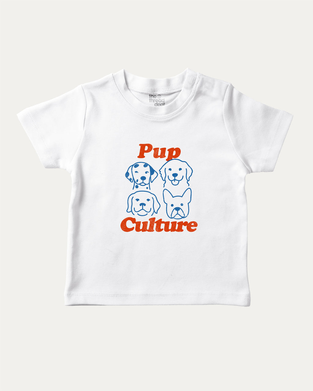 Pup Culture graphic tee with bold and humorous print, Cute Dog Graphic T shirt, Perfect Gift for Dog Lover, funny and trendy graphic. Perfect for adults and gift-giving. White shirt.