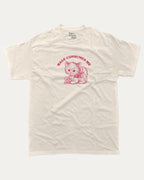 Rage Consumes Me graphic tee with bold and humorous print, Cute Funny Animal T shirt, Pun Animal Graphic Tee, funny and trendy graphic. Perfect for adults and gift-giving. Cream shirt.