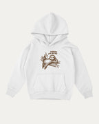 Sorry I'm Busy kids graphic hoodie with cozy fit and fun design, perfect for school, play, and gifting. White kids sweater.