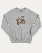 Sorry I'm Busy graphic sweatshirt with funny sloth print, warm and cozy graphic for everyday wear. Perfect for adults and gift-giving. Heather Grey pullover.