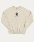 Stay Cool graphic sweatshirt with bold and humorous print, Cute Funny Animal T shirt, Pun Animal Graphic Tee, warm and cozy graphic for everyday wear. Perfect for adults and gift-giving. Natural pullover.