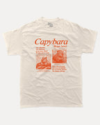 Vintage Capybara graphic tee with bold and humorous print, Funny Animal Graphic T shirt, Perfect Gift for Capybara Lovers, Cute Animal Graphic Tee, funny and trendy graphic. Perfect for adults and gift-giving. Cream shirt.