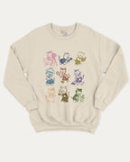 Vintage Cats graphic sweatshirt with bold and humorous print, Perfect Gift for Cat Lovers, Cat Graphic T shirt, Animal Vintage Inspired Graphic T shirt, warm and cozy graphic for everyday wear. Perfect for adults and gift-giving. Natural pullover.