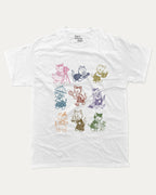Vintage Cats graphic tee with bold and humorous print, Perfect Gift for Cat Lovers, Cat Graphic T shirt, Animal Vintage Inspired Graphic T shirt, funny and trendy graphic. Perfect for adults and gift-giving. White shirt.