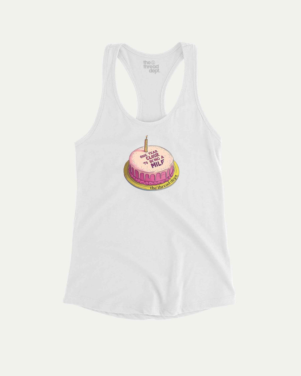Birthday Cake - Graphic Women Tank Tee - TheThreadDept