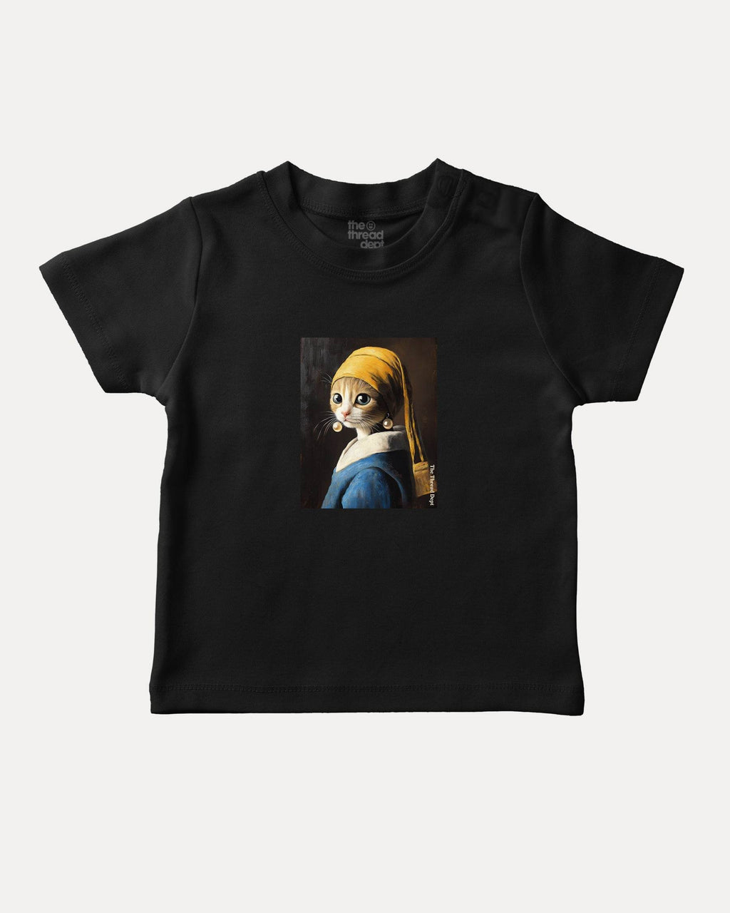 Cat With The Pearl Earring - Kids Graphic Tee - TheThreadDept