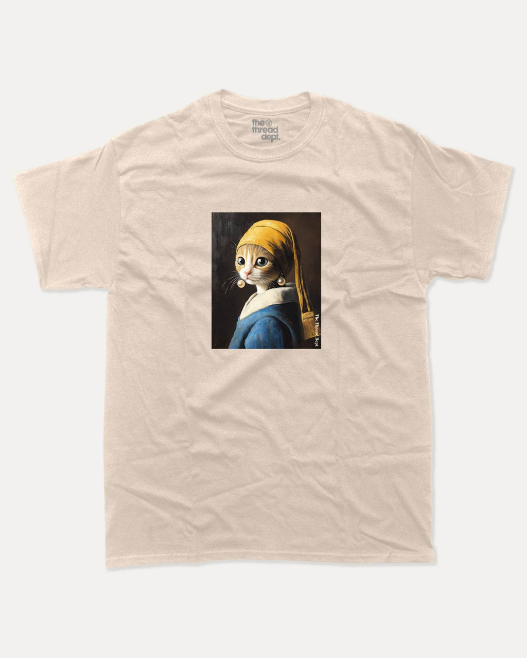 Cat With The Pearl Earring - Graphic Tee - TheThreadDept