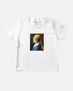 Cat With The Pearl Earring - Kids Graphic Tee - TheThreadDept