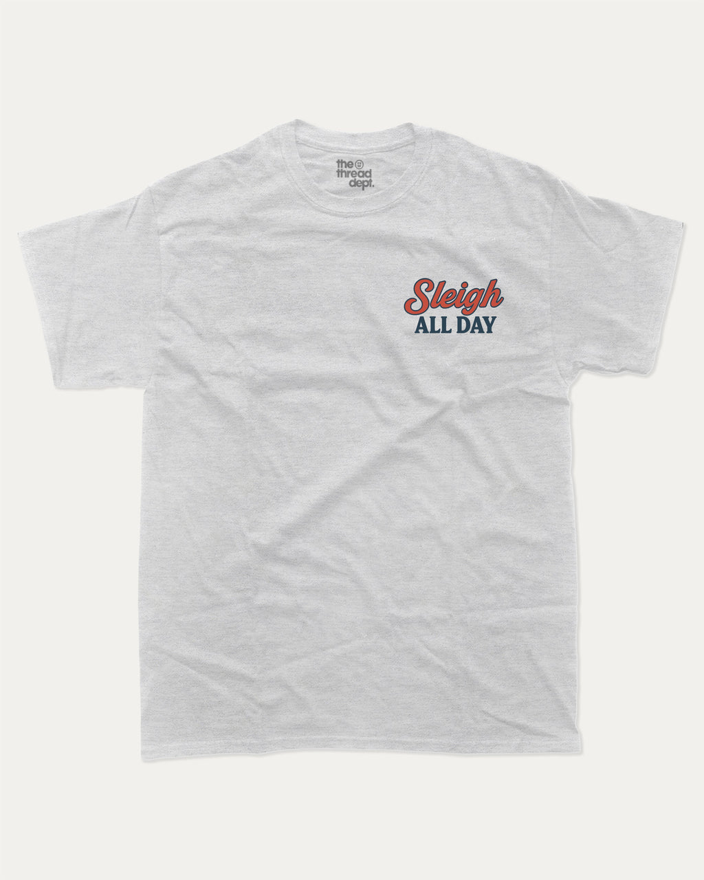 Capybara's Sleigh Rides graphic tee with bold and humorous print, Perfect Gift for Christmas, X Mas Graphic T shirt, X-mas Gift, funny and trendy graphic. Perfect for adults and gift-giving. Ash Grey shirt.