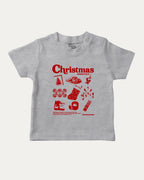 Christmas Essentials graphic tee with bold and humorous print, Perfect Gift for Christmas, X-mas Gift, X-mas T shirt,  funny and trendy graphic. Perfect for adults and gift-giving. Heather Grey shirt.