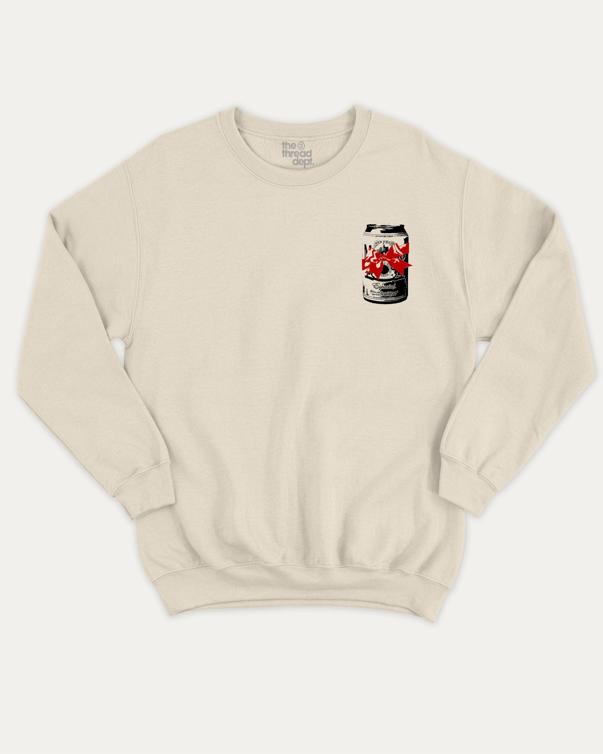 Full Of Christmas Cheer graphic sweatshirt with bold and humorous print, warm and cozy graphic for everyday wear. Christmas Gift T shirt, X-mas Graphic sweatshirt,  Perfect for adults and gift-giving. Natural pullover.
