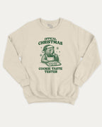 Official Christmas Cookie Taste Tester graphic sweatshirt with bold and humorous print, warm and cozy graphic for everyday wear. Perfect Gift for Christmas, X-Mas Gift,  Perfect for adults and gift-giving. Natural pullover.