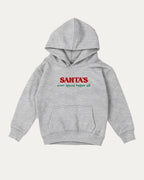 Santa's Most Special Helper kids graphic hoodie with cozy fit and fun design, perfect for school, play, and gifting. Heather Grey kids sweater.