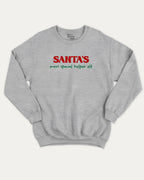 Santa's Most Special Helper graphic sweatshirt with bold and humorous print, Perfect Gift for Christmas, Christmas Gift, X-mas Gift for friends, warm and cozy graphic for everyday wear. Perfect for adults and gift-giving. Heather Grey pullover.