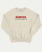 Santa's Most Special Helper graphic sweatshirt with bold and humorous print, Perfect Gift for Christmas, Christmas Gift, X-mas Gift for friends, warm and cozy graphic for everyday wear. Perfect for adults and gift-giving. Natural pullover.
