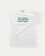 Sober Enough To Fly A Sleigh Pulled By Nine Reindeer graphic tee with bold and humorous print, Perfect Gift for Christmas, X-mas Gift,  funny and trendy graphic. Perfect for adults and gift-giving. White shirt.