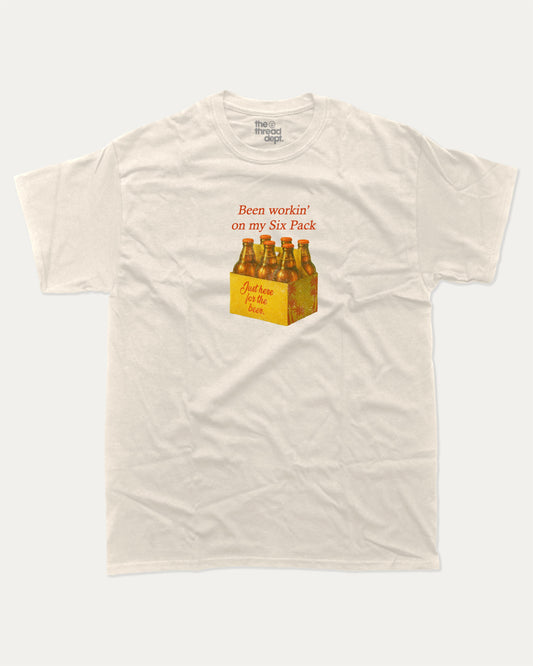 Been workin on my Six Pack graphic t-shirt, Drinks T shirts, Alcohol Graphic T shirt, Beer Graphic T shirt, Vintage Graphic T shirt, A must-have funny tee, trending meme shirt, unique gift idea. Cream.