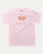 I have mixed drinks about feelings graphic tee with bold and humorous print, funny and trendy graphic. Perfect Gift for Alchhol lovers, drinks lovers tee, liquors graphic t shirt,  Perfect for adults and gift-giving. Pink shirt.