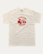 St. Louis Coffee Club graphic tee with bold and humorous print, funny and trendy graphic. Coffee lover t shirt, perfect gift for cofee lover, caffein lover graphic t shirt, State Graphic T shirt, Saint Louis t shirt,  Perfect for adults and gift-giving. Cream shirt.