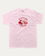 St. Louis Coffee Club graphic tee with bold and humorous print, funny and trendy graphic. Coffee lover t shirt, perfect gift for cofee lover, caffein lover graphic t shirt, State Graphic T shirt, Saint Louis t shirt,  Perfect for adults and gift-giving. Pink shirt.