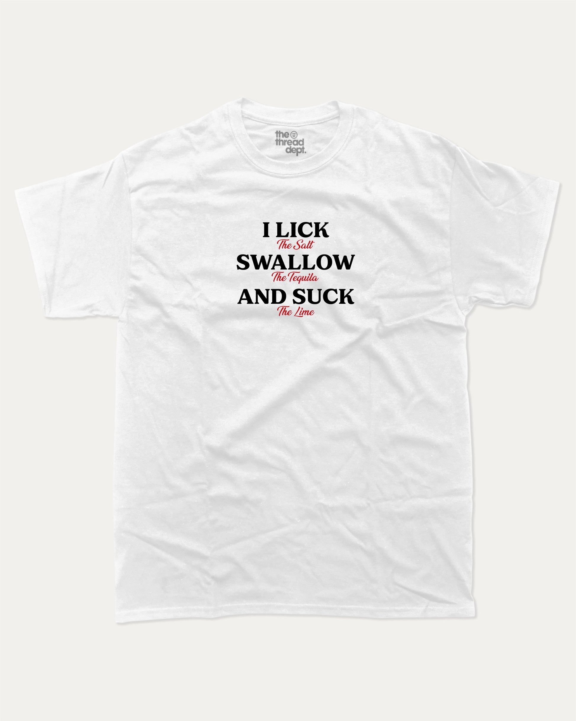 Swallow The Tequila graphic t-shirt, Drinks T shirts, Alcohol Graphic T shirt, Beer Graphic T shirt, Vintage Graphic T shirt, A must-have funny tee, trending meme shirt, unique gift idea. White.
