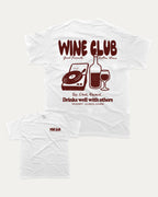 Wine Club graphic t-shirt, T shirt for Wine Lover, Wine Graphic T shirt, Drinks T shirt, Alcoholic T shirt, A must-have funny tee, trending meme shirt, unique gift idea. White.